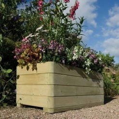 W1m (3ft 3in) Wooden Rectangular Marberry Planter By Rowlinson® -Plants outlet store PP1878 add image 2 1045