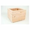 48cm Larch Wood Medium Square Planter -Plants outlet store PP2030 main image 157e