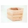 59cm Larch Hexagonal Planter - Medium
