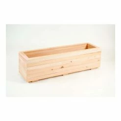 1.04m Larch Timber Large Trough Planter
