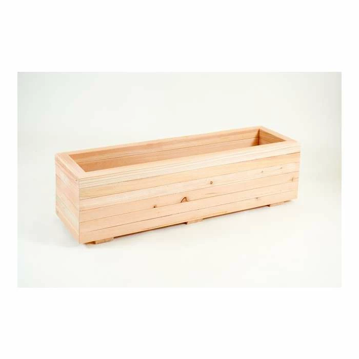 1.04m Larch Timber Large Trough Planter 3 1.04m Larch Timber Large Trough Planter