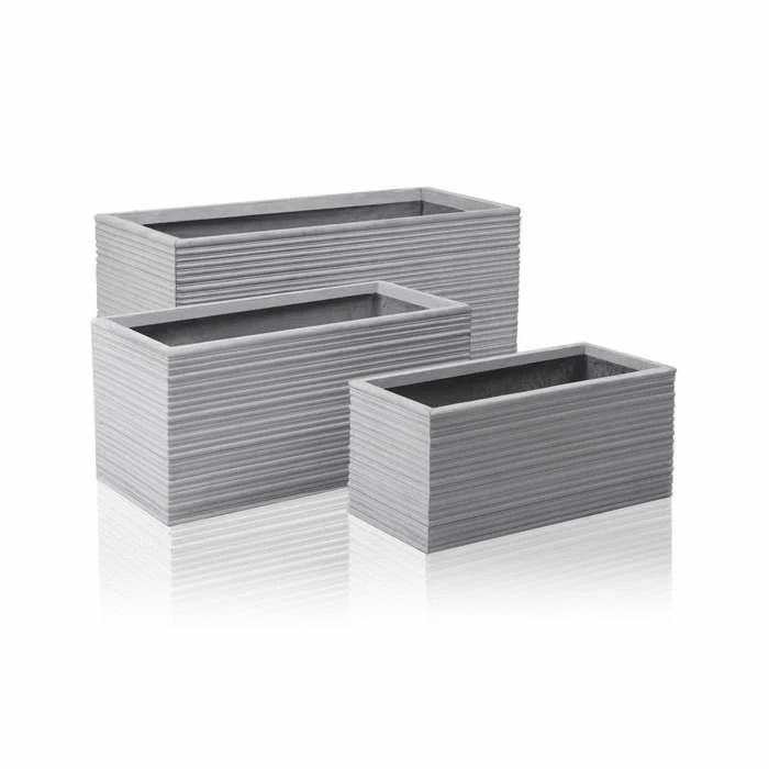 80cm Terracotta Fibrecotta Berniss Trough Planter 7 80cm Terracotta Fibrecotta Berniss Trough Planter - Image 5