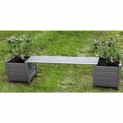 1.8m Pine Wood Grey Versailles Planter Bench -Plants outlet store PP2065G add image 1 c55c