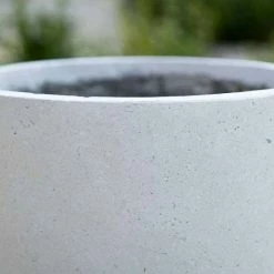 Egg Shape 36cm Handmade Fiberstone Planter In White - Exclusive To Primrose -Plants outlet store PP20WHTM 3 3765