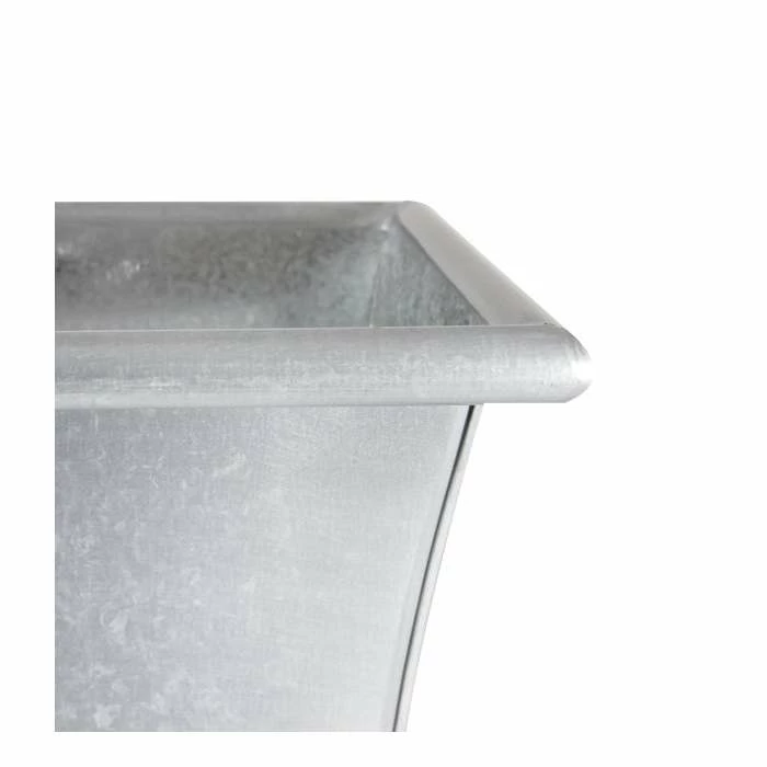 60cm Zinc Galvanised Trough Planter - By Primrose™ 4 60cm Zinc Galvanised Trough Planter - By Primrose™ - Image 2