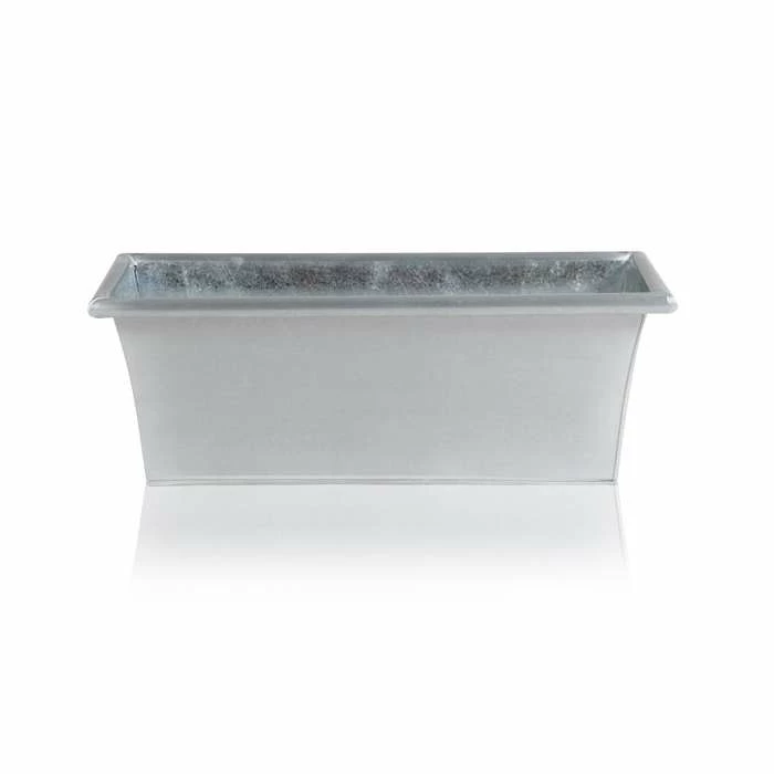 60cm Zinc Galvanised Trough Planter - By Primrose™ 3 60cm Zinc Galvanised Trough Planter - By Primrose™