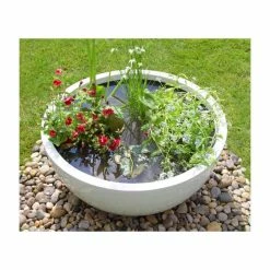 72cm Fibreglass High Gloss Low Bowl Planter - By Primrose™ -Plants outlet store PP2108BLK add image 1 a16d