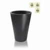 69cm Polystone Black Calgary Tall Planter 2 69cm Polystone Black Calgary Tall Planter -Plants outlet store PP2354L main image 2f21