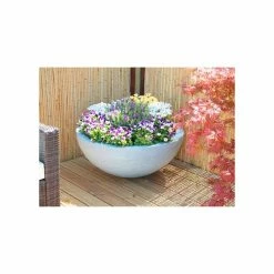 90cm Polystone Grey Lismore Low Planter -Plants outlet store PP2358L add image 3 599d