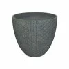 H32cm Small Frostproof Concrete Star Egg Planter In Engraved Design -Plants outlet store PP2363 main image 097c