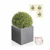 40cm Fibrecotta Kadamus Cube Planter In Dark Grey Meteor Texture 2 40cm Fibrecotta Kadamus Cube Planter In Dark Grey Meteor Texture -Plants outlet store PP2407L main image d17c
