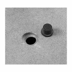 25cm Terracotta Fibrecotta Kadamus Cube Planter In Dark Grey Meteor Texture -Plants outlet store PP2407S add image 3 b913