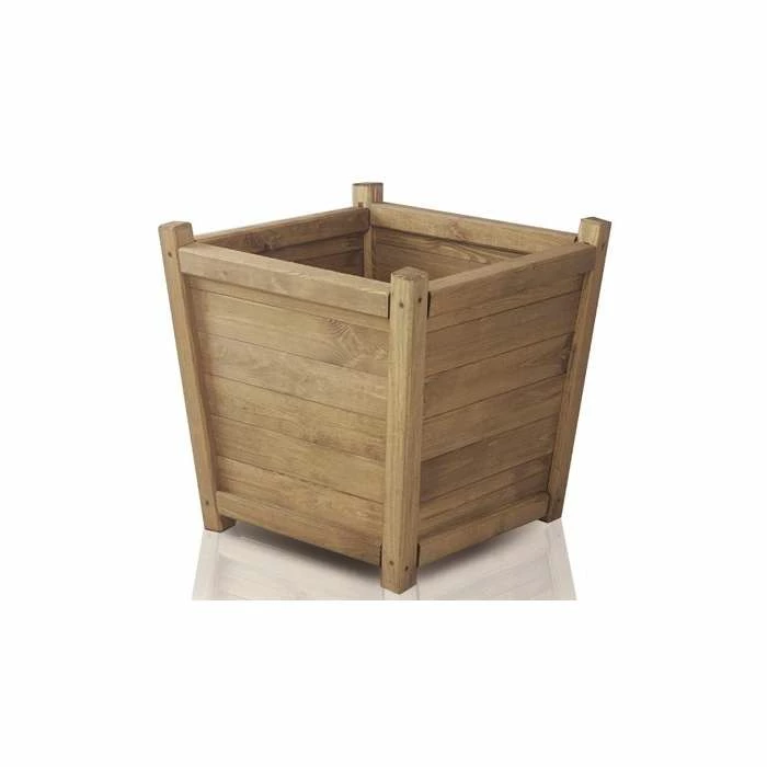 H65cm Wooden Tapered Planter By Liz Frances™ 4 H65cm Wooden Tapered Planter By Liz Frances™ - Image 2