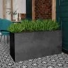 Trough 100cm Handmade Fiberstone Planter In Black - Exclusive To Primrose 1 Trough 100cm Handmade Fiberstone Planter In Black - Exclusive To Primrose -Plants outlet store PP24BLKM PP24BLKS LS shopped main image 2739