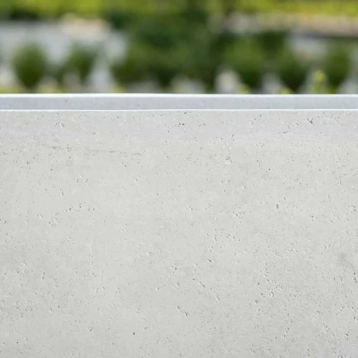 Trough 100cm Handmade Fiberstone Planters (set Of 2) In White - Exclusive To Primrose 4 Trough 100cm Handmade Fiberstone Planters (set Of 2) In White - Exclusive To Primrose - Image 2