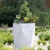 Hexagon 47cm Handmade Fiberstone Planter In Grey - Exclusive To Primrose -Plants outlet store PP25GRYS de2f