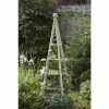 1.9m Wooden Obelisk In Sage - By Smart Garden