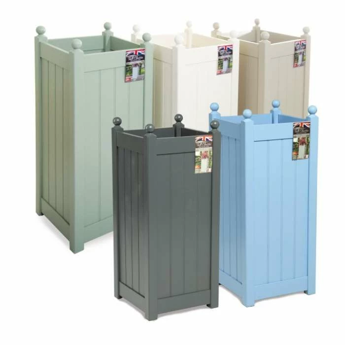 90cm Timber Charcoal Grey Tall Classic Planter 4 90cm Timber Charcoal Grey Tall Classic Planter - Image 2