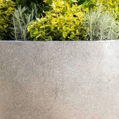 Round 60cm Handmade Fiberstone Planter In Grey - Exclusive To Primrose -Plants outlet store PP28GRY 3 9fb2
