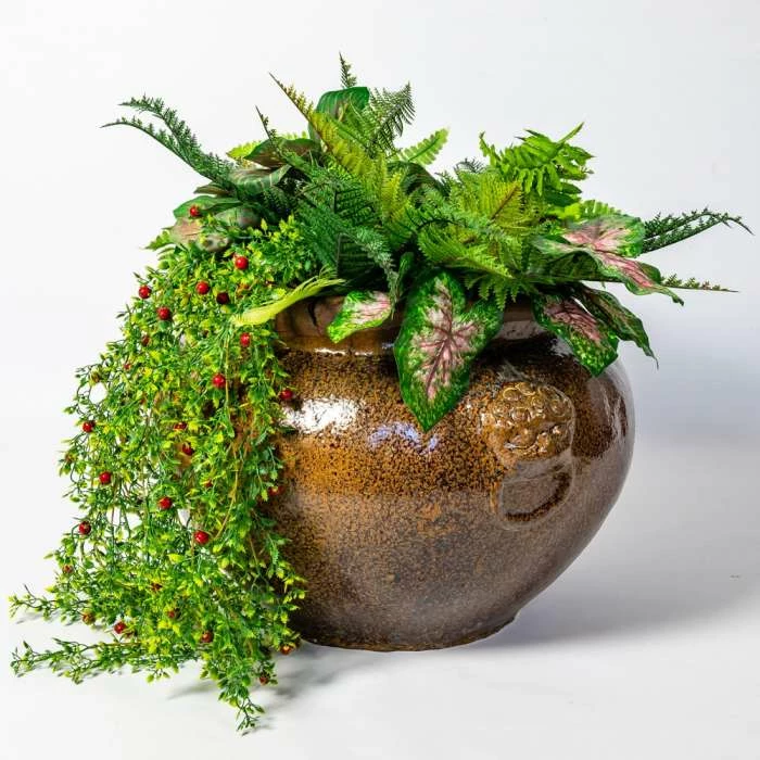 H48cm Ceramic Washed Bowl Planter 7 H48cm Ceramic Washed Bowl Planter - Image 5