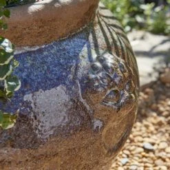 H48cm Ceramic Washed Bowl Planter 14 H48cm Ceramic Washed Bowl Planter -Plants outlet store PP2929BR add image 5 d51b