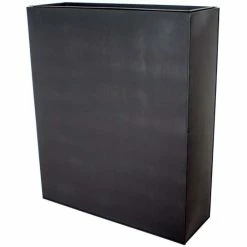 H90cm Black Zinc Tall Trough Planter With Insert - By Primrose™ -Plants outlet store PP3009 add image 4 0d88