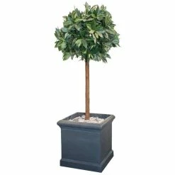 36cm Terracotta Fibrecotta Blenheim Lead Effect Cube Planter By Terra Pot -Plants outlet store PP3023 add image 1 2d94
