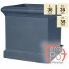 36cm Terracotta Fibrecotta Blenheim Lead Effect Cube Planter By Terra Pot -Plants outlet store PP3023 main image 37fe