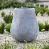 Oval 60cm Handmade Fiberstone Planter In Grey - Exclusive To Primrose
