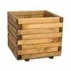 50cm Medium Wooden Pine Raised Cube Planter