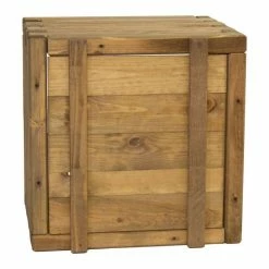 60cm Large Wooden Pine Raised Cube Planter -Plants outlet store PP3423 add image 3 3c2c