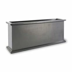 120cm Grosvenor Trough Planter In Faux Antique Lead