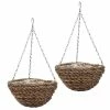 Set Of Two 30cm Rafiki Hanging Basket Planters By Smart Garden