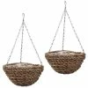 Set Of Two 36cm Rafiki Hanging Basket Planters By Smart Garden 2 Set Of Two 36cm Rafiki Hanging Basket Planters By Smart Garden -Plants outlet store PP3840X2 main image 5d29