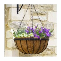 30cm Saxon Hanging Basket Planter - By Smart Garden