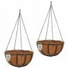 Set Of Two 36cm Forge Hanging Basket Planters By Smart Garden 2 Set Of Two 36cm Forge Hanging Basket Planters By Smart Garden -Plants outlet store PP3877X2 main image bc12