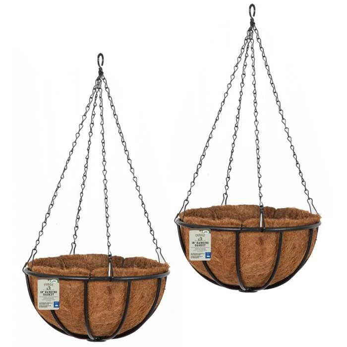 Set Of Two 45cm Forge Hanging Basket Planters By Smart Garden 3 Set Of Two 45cm Forge Hanging Basket Planters By Smart Garden
