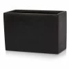 30cm Light Polystone Small Trough Pot In Black -Plants outlet store PP3931 rollover image e827