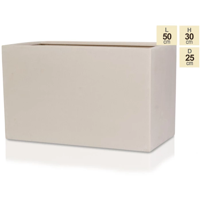 50cm Light Polystone Large Trough In White 8 50cm Light Polystone Large Trough In White - Image 6