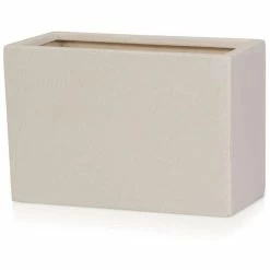 50cm Light Polystone Large Trough In White