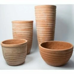 H1m Terracotta Tapered Cylinder Planter -Plants outlet store PP3959 add image 2 5e4c