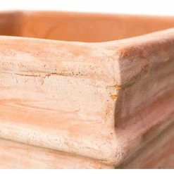 H49cm Terracotta Tapered Cube Planter -Plants outlet store PP3974 add image 4 0850