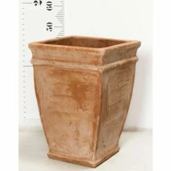 H49cm Terracotta Tapered Cube Planter -Plants outlet store PP3974 add image 7 2699