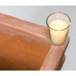 H59cm Terracotta Tapered Cube Planter -Plants outlet store PP3975 add image 3 cd82