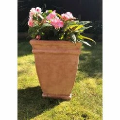 H59cm Terracotta Tapered Cube Planter -Plants outlet store PP3975 add image 4 8ab4