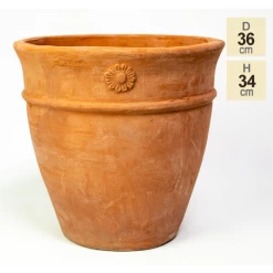 D36cm Round Terracotta Planter -Plants outlet store PP3983 main image 5bc1