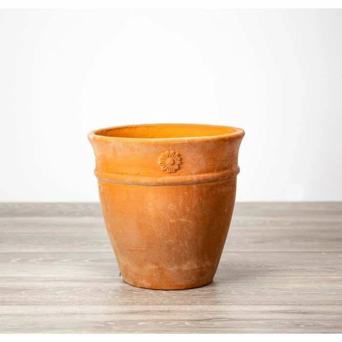 Round Terracotta Planters - Mixed Set Of 2 - D27/36cm 5 Round Terracotta Planters - Mixed Set Of 2 - D27/36cm - Image 3