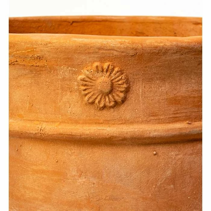 Round Terracotta Planters - Mixed Set Of 2 - D27/36cm 6 Round Terracotta Planters - Mixed Set Of 2 - D27/36cm - Image 4