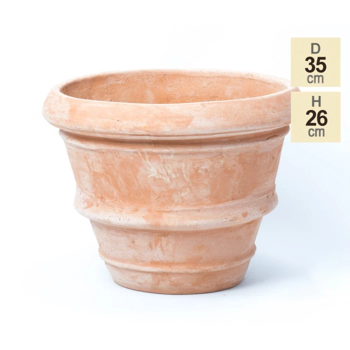 D34.5cm Terracotta Rolled Rim Planter 7 D34.5cm Terracotta Rolled Rim Planter - Image 5
