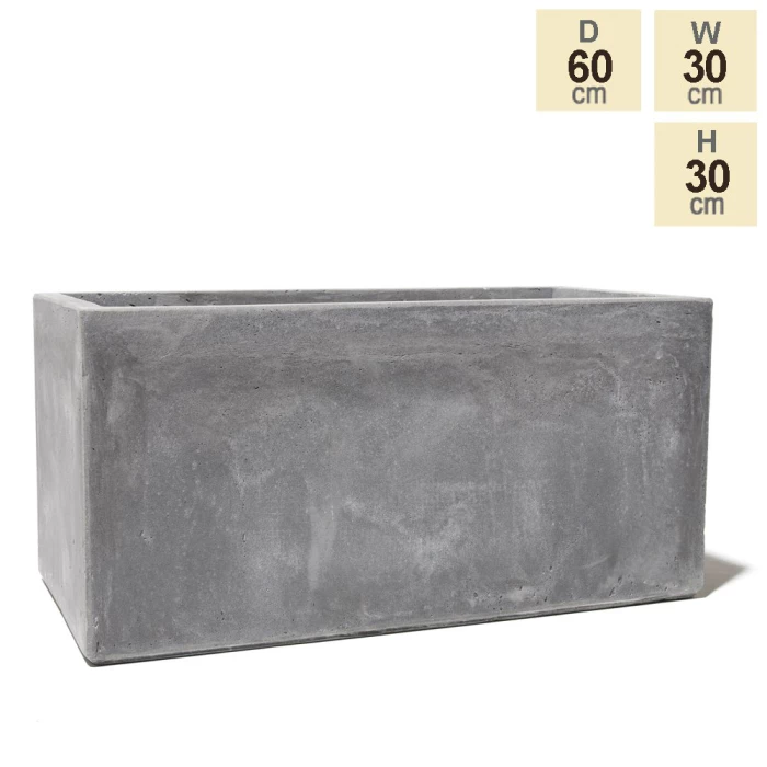 60cm Fibrecotta Medium Cement Trough Planter 7 60cm Fibrecotta Medium Cement Trough Planter - Image 5